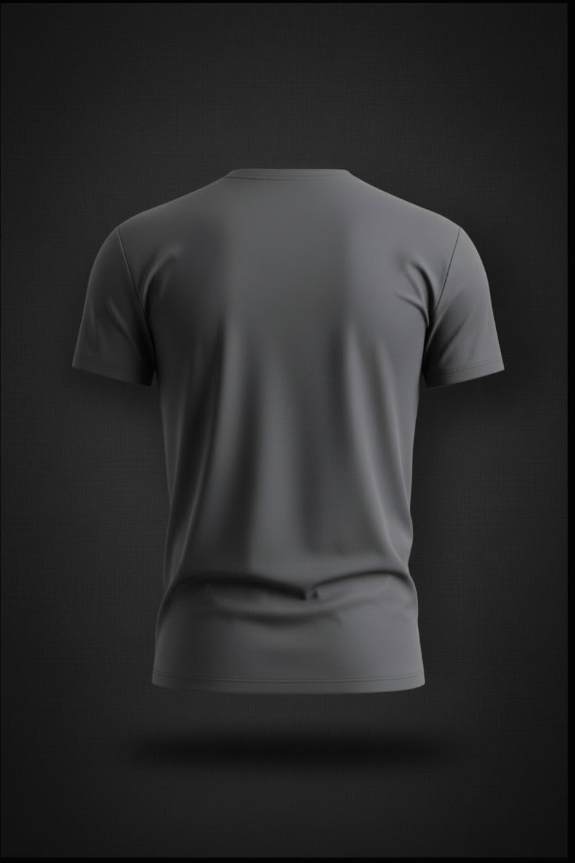 Grey Tee - Clean Back No Label